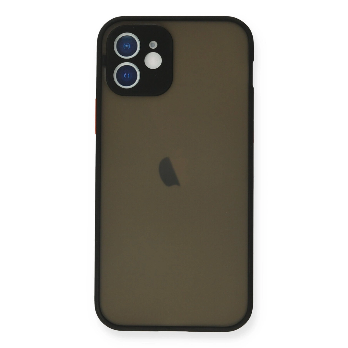NEWFACE iPhone 12 Mini Uyumlu Montreal Silikon Kapak Telefon Kılıfı Siyah