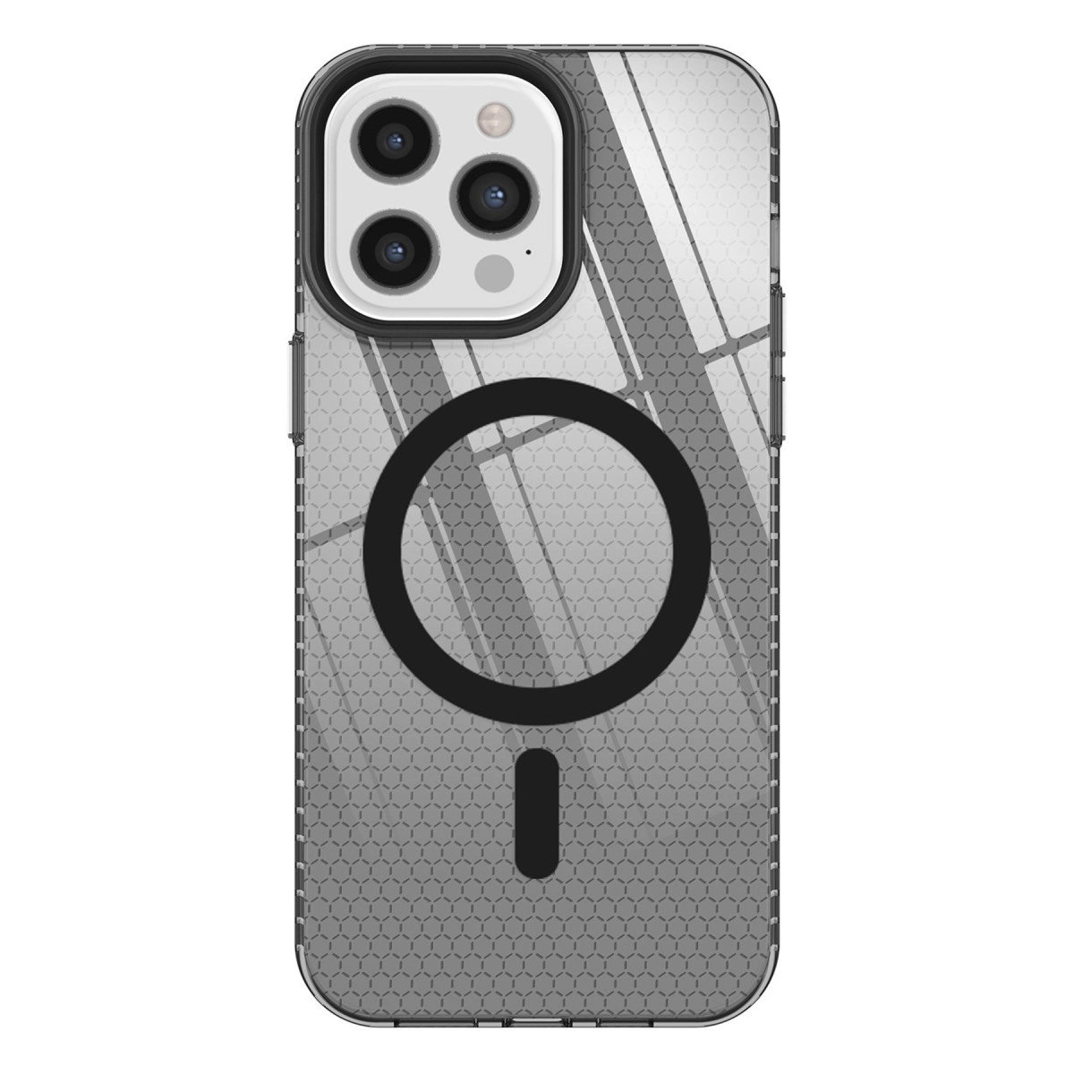 NEWFACE iPhone 12 Pro Max Uyumlu Beta Magneticsafe Silikon Telefon Kılıfı Siyah