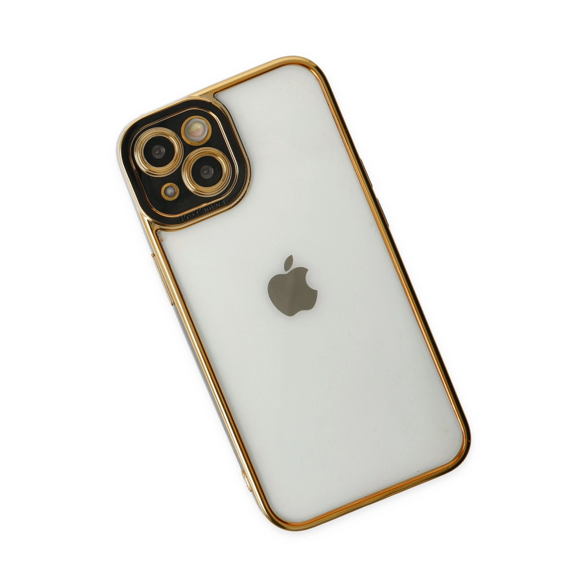 Beyaz arka plan 'zerinde alt'n kenarl'kl' ve kamera mod''l' beyaz iPhone.