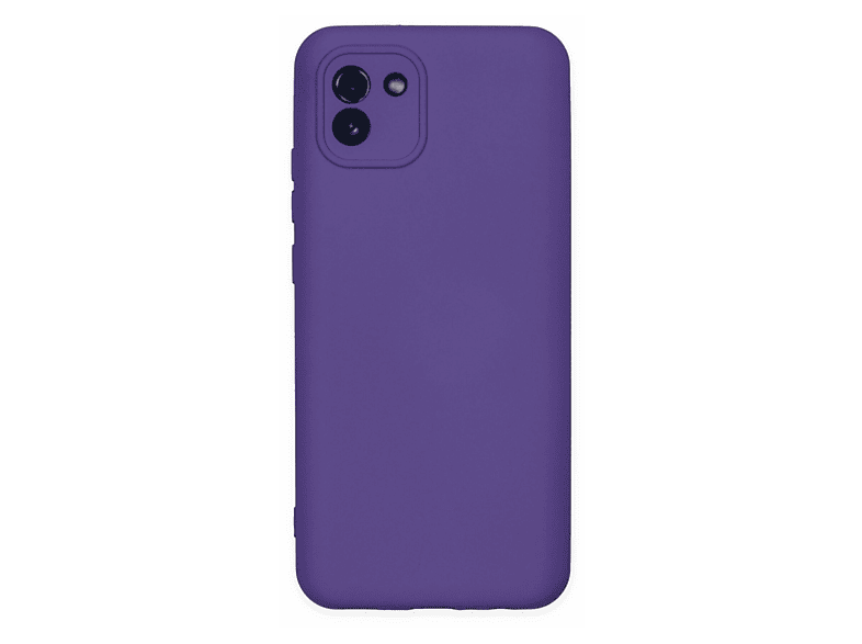 NEWFACE Samsung Galaxy A03 Uyumlu Nano İçi Kadife Silikon Telefon Kılıfı Mor