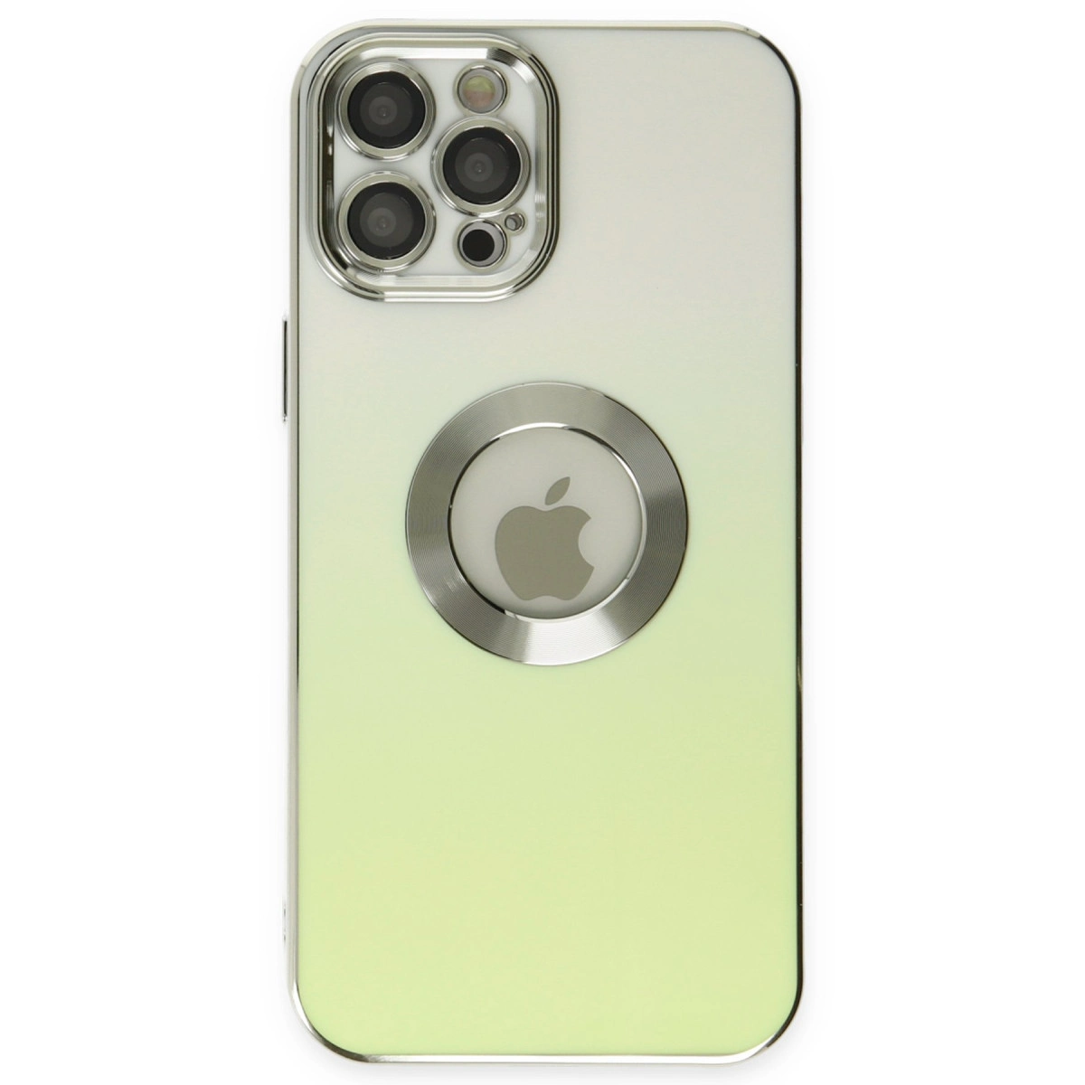 NEWFACE iPhone 12 Pro Uyumlu Best Silikon Telefon Kılıfı Yeşil