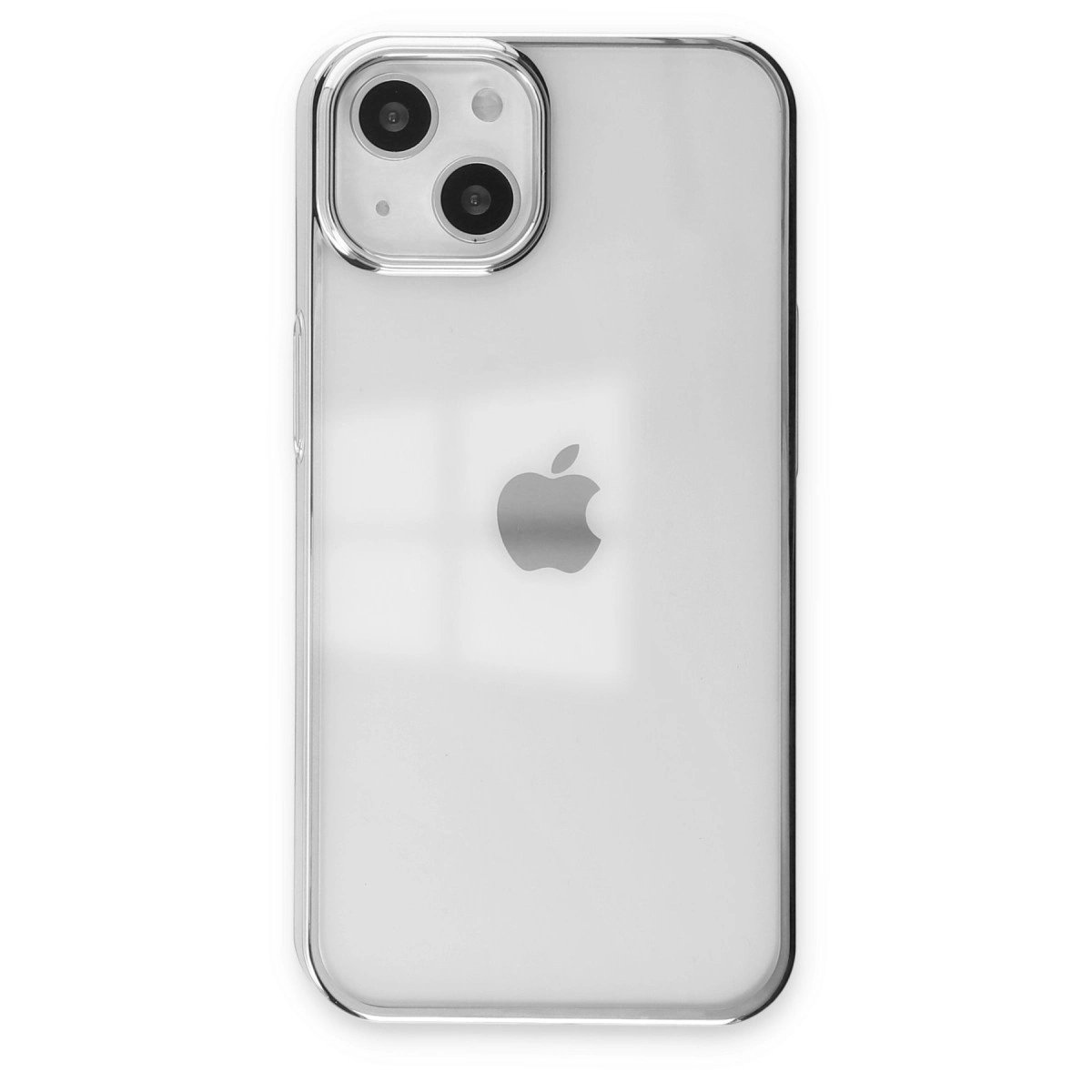 NEWFACE iPhone 14 Plus Uyumlu Element Silikon Telefon Kılıfı Gümüş