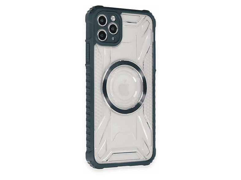 NEWFACE iPhone 11 Pro Max Uyumlu Prag Magneticsafe Kapak Telefon Kılıfı Koyu Yeşil