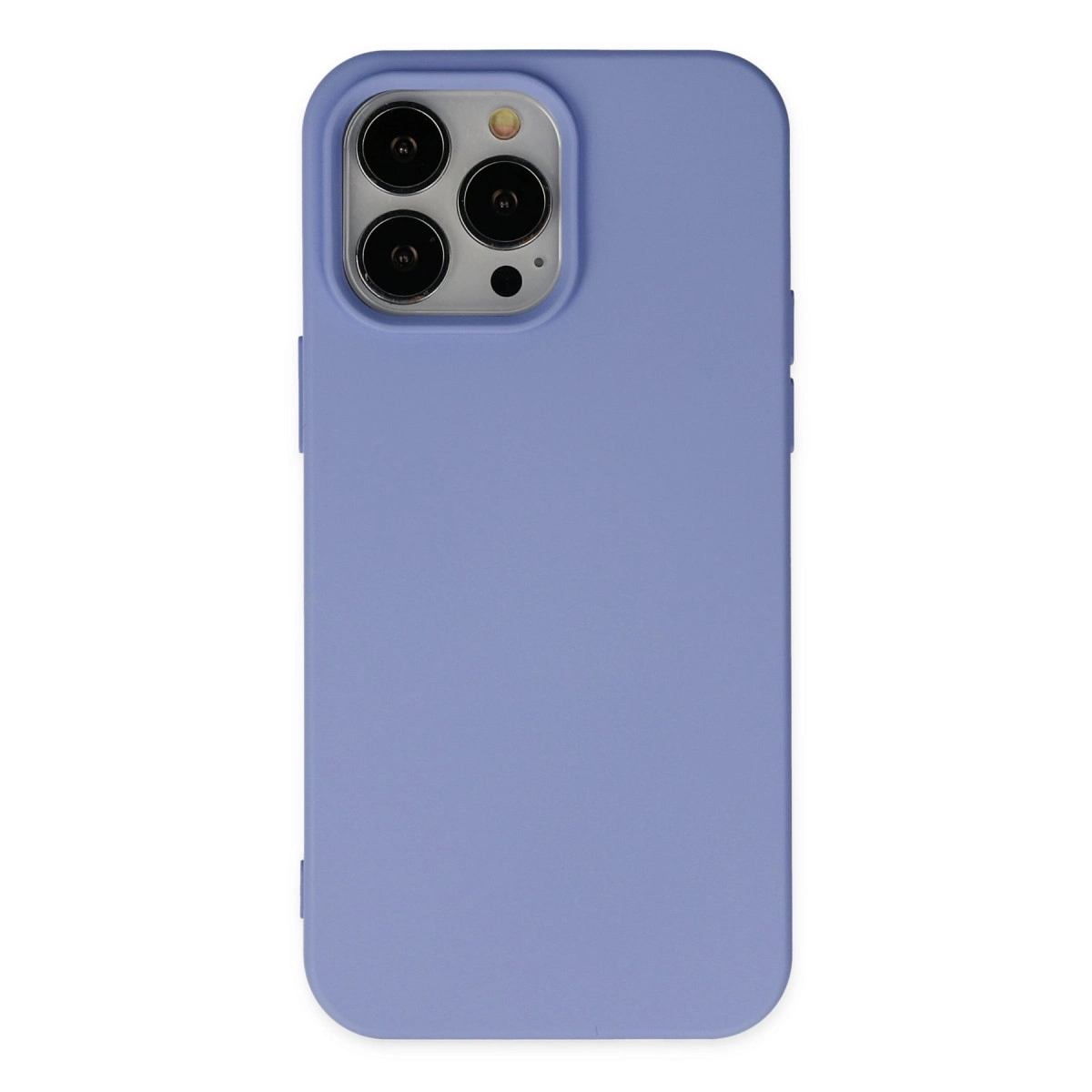 NEWFACE iPhone 14 Pro Uyumlu Nano İçi Kadife Silikon Telefon Kılıfı Lila
