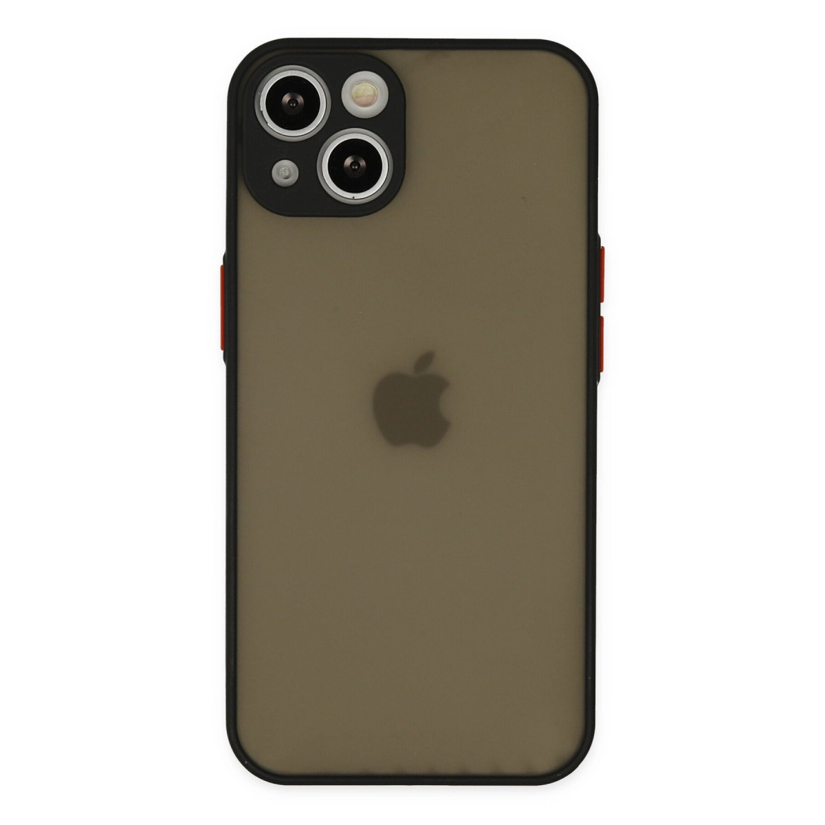 NEWFACE iPhone 15 Plus Uyumlu Montreal Silikon Kapak Telefon Kılıfı Siyah