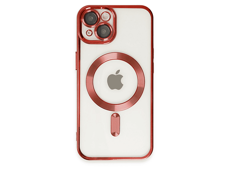 NEWFACE iPhone 14 Uyumlu Kross Magneticsafe Kapak Telefon Kılıfı Kırmızı