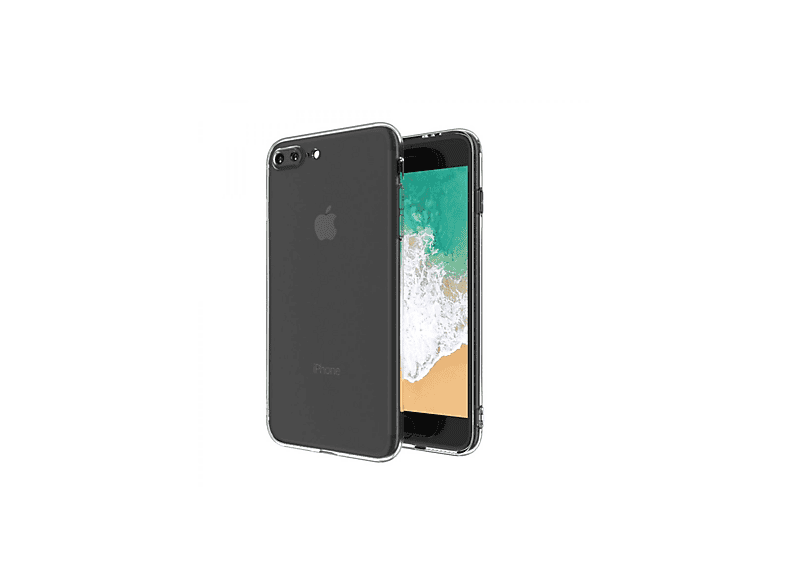 NEWFACE iPhone 8 Plus Uyumlu Deluxe 2 mm Silikon Telefon Kılıfı Şeffaf
