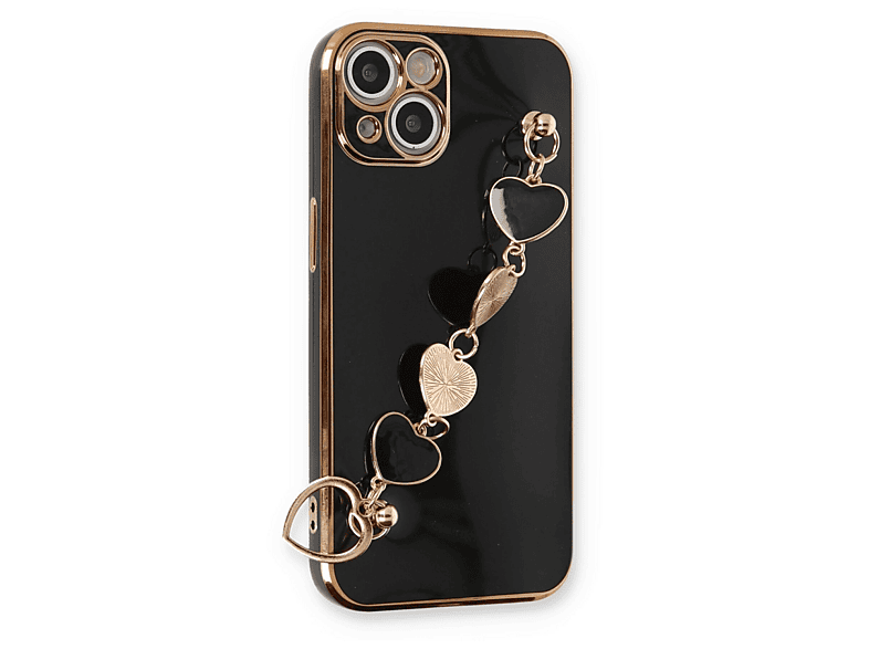 NEWFACE iPhone 14 Plus Uyumlu Esila Silikon Telefon Kılıfı Siyah