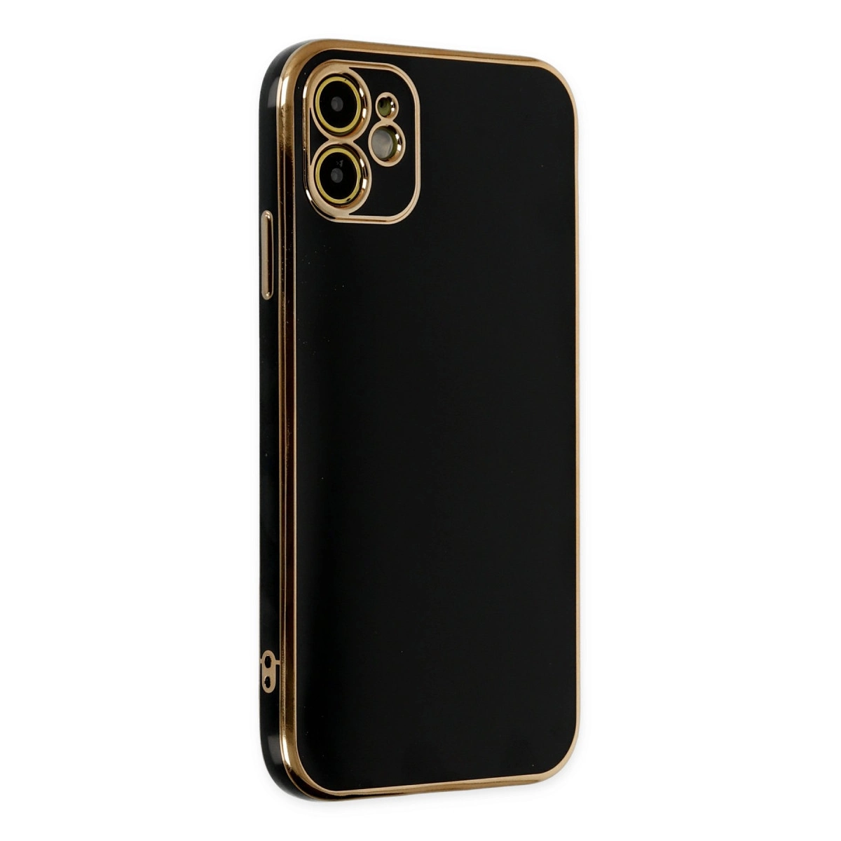 NEWFACE iPhone 12 Uyumlu Volet Silikon Telefon Kılıfı Siyah