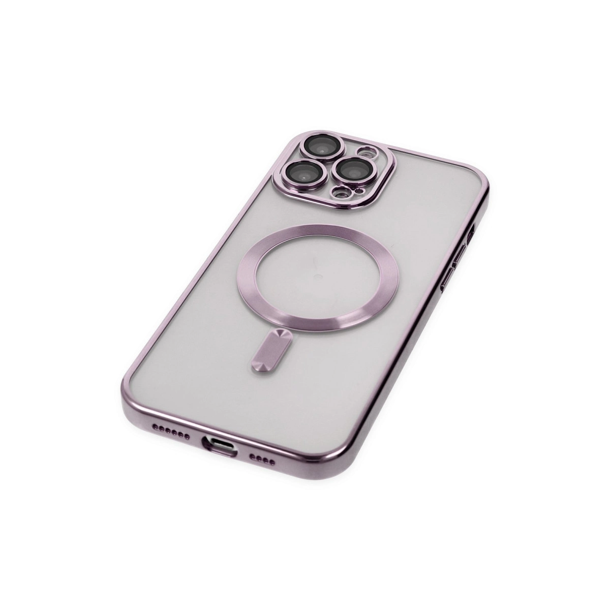 NEWFACE iPhone 14 Pro Uyumlu Kross Magneticsafe Kapak Telefon Kılıfı Mor