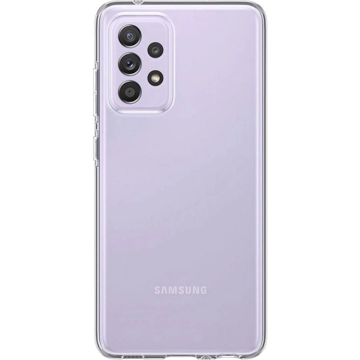 NEWFACE Samsung Galaxy A72 Uyumlu Lüx  Silikon Telefon Kılıfı Şeffaf