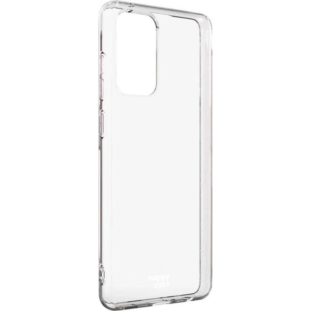 Kamera ve düğmeler için kesiklere sahip şeffaf telefon kılıfı.