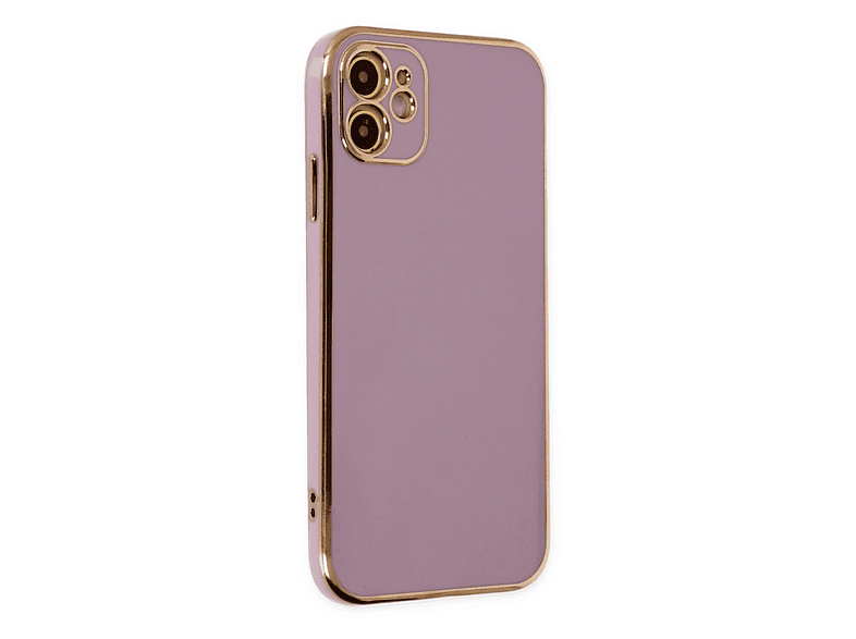 NEWFACE iPhone 12 Uyumlu Volet Silikon Telefon Kılıfı Mor