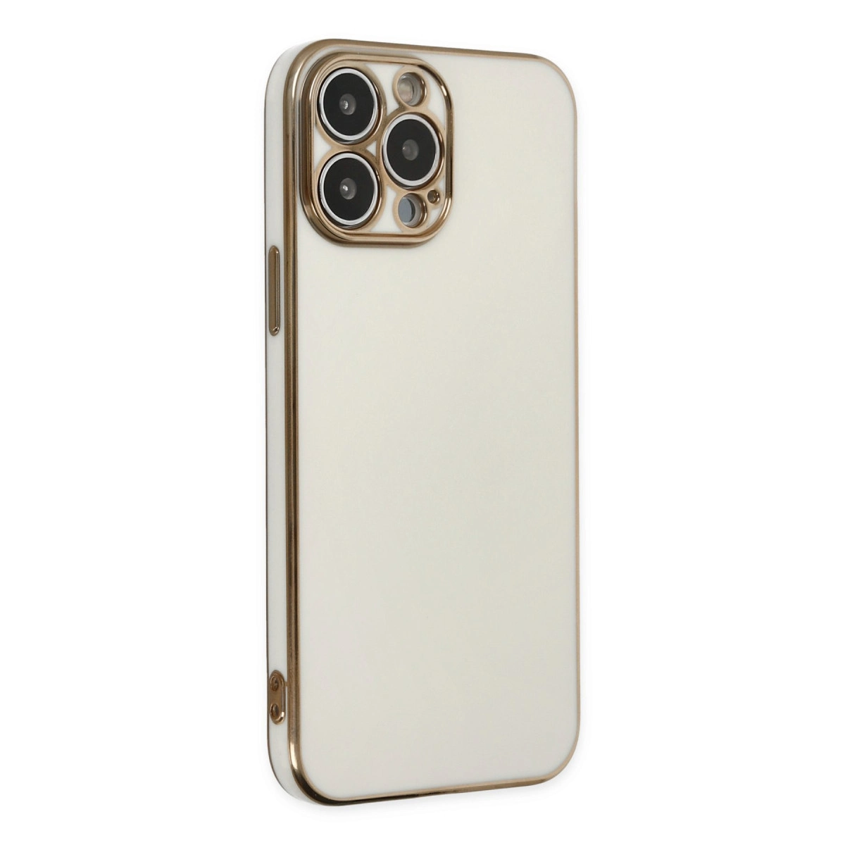 NEWFACE iPhone 14 Pro Uyumlu Volet Silikon Telefon Kılıfı Beyaz