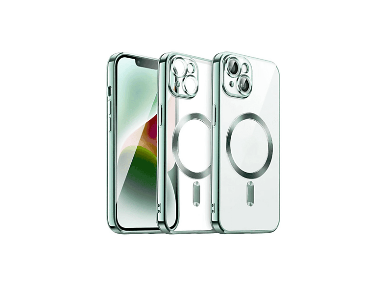 NEWFACE iPhone 15 Uyumlu Kross Magneticsafe Kapak Telefon Kılıfı Açık Yeşil