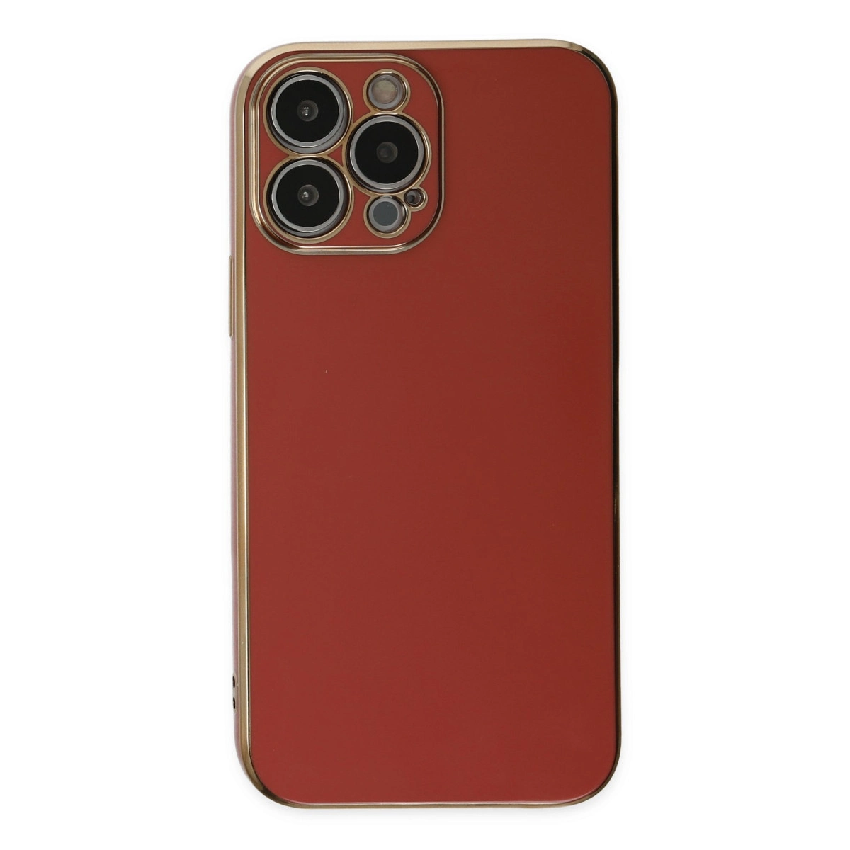NEWFACE iPhone 15 Pro Max Uyumlu Volet Silikon Telefon Kılıfı Kırmızı
