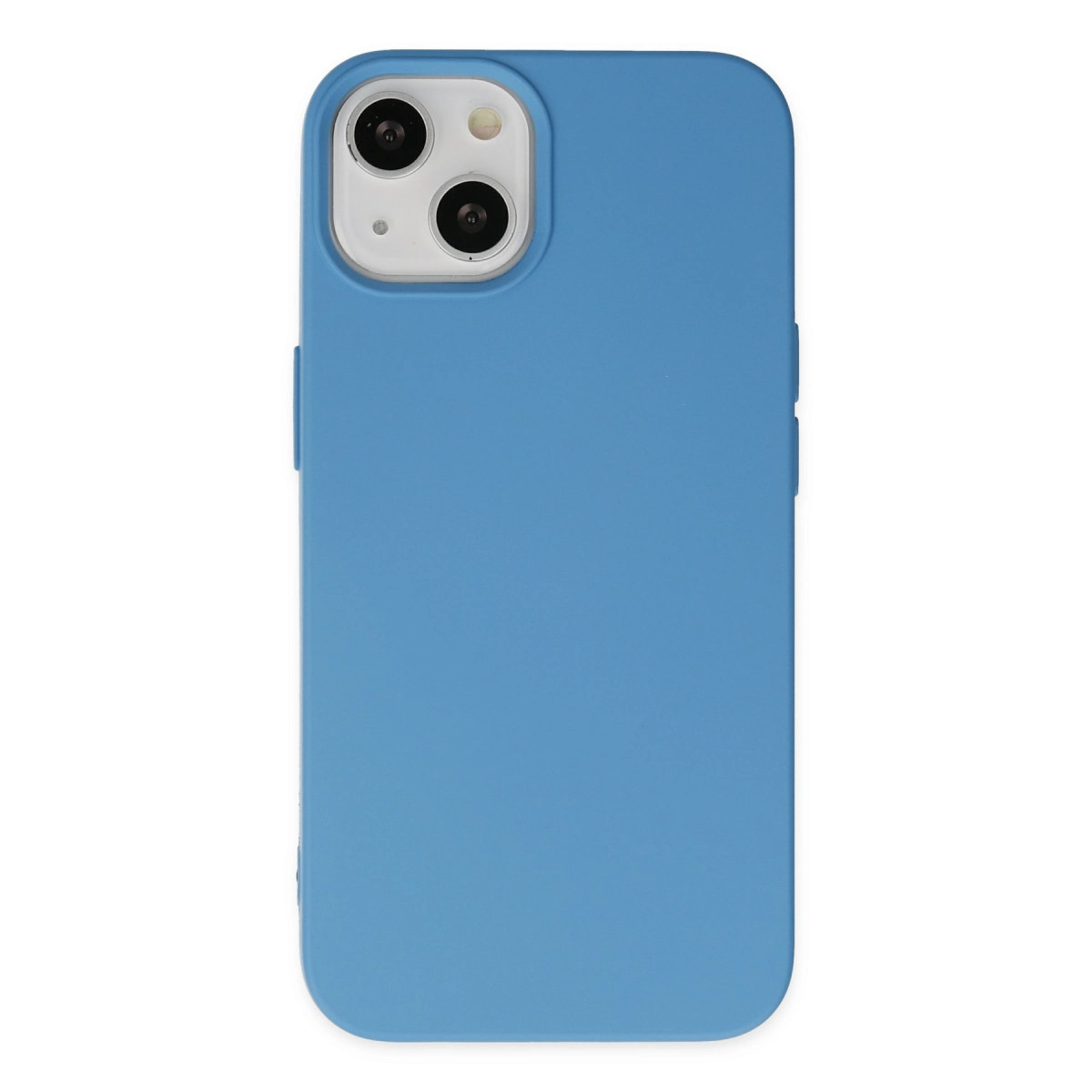 NEWFACE iPhone 15 Pro Uyumlu Nano İçi Kadife Silikon Telefon Kılıfı Mavi