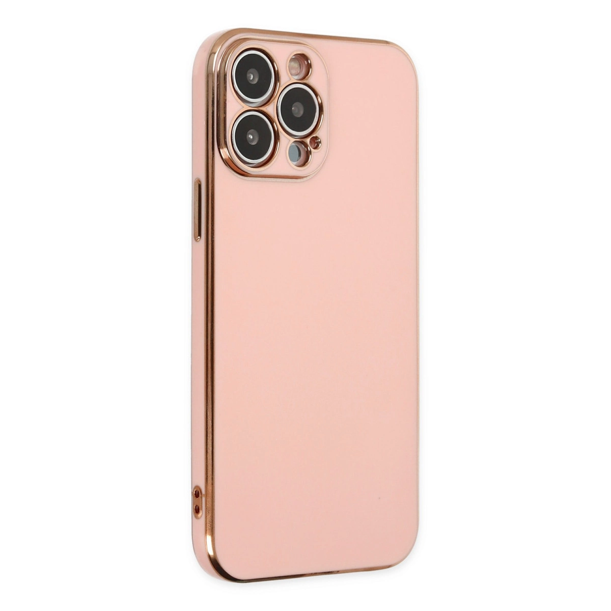 NEWFACE iPhone 14 Pro Uyumlu Volet Silikon Telefon Kılıfı Pembe