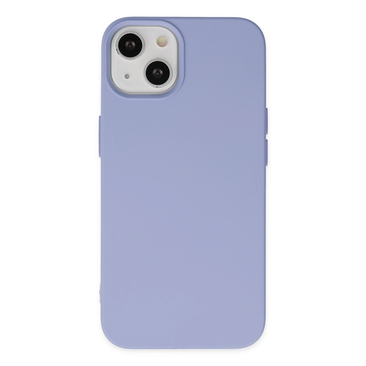 NEWFACE iPhone 14 Plus Uyumlu Nano İçi Kadife Silikon Telefon Kılıfı Lila