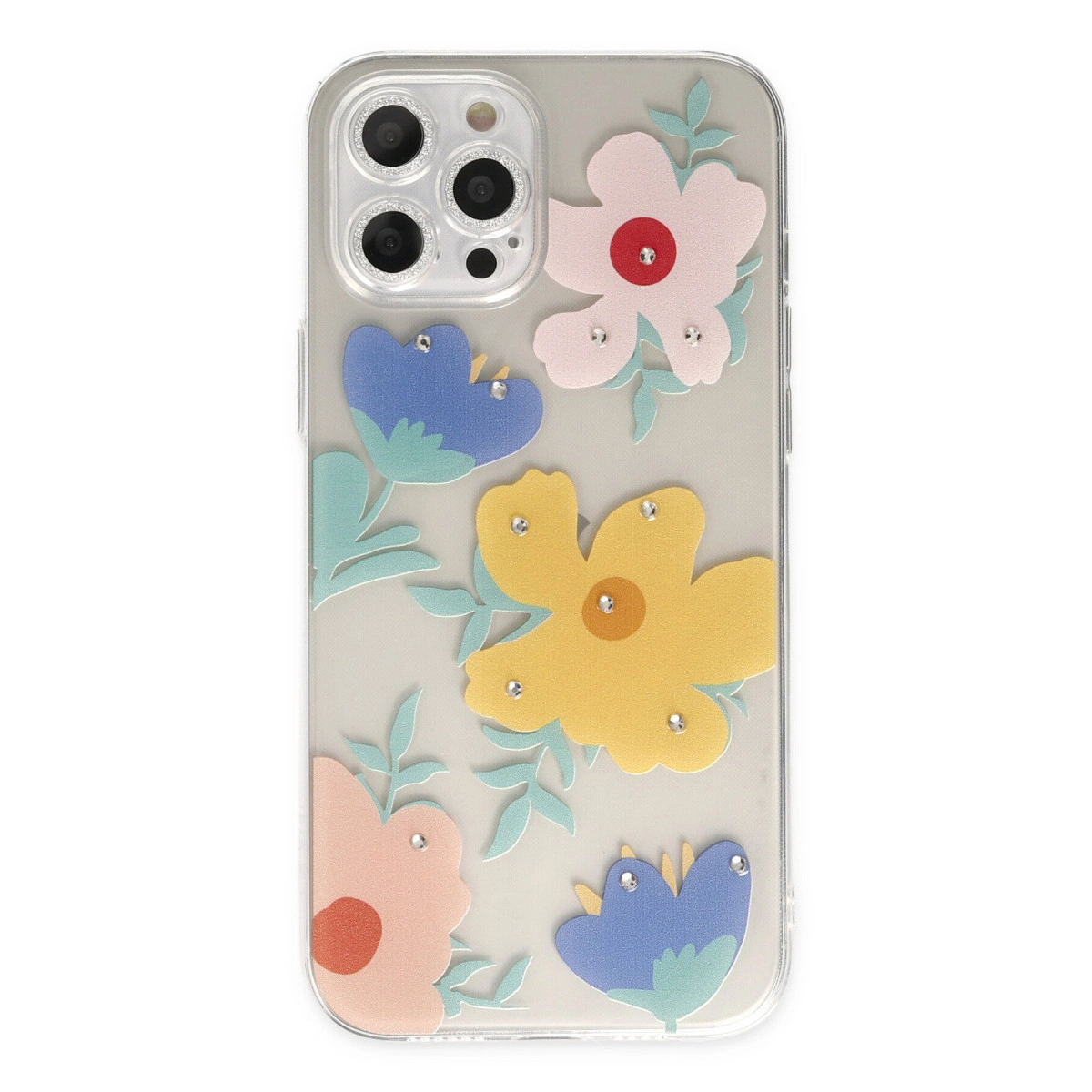 NEWFACE iPhone 12 Pro Uyumlu Lucky Silikon Telefon Kılıfı Çok Renkli