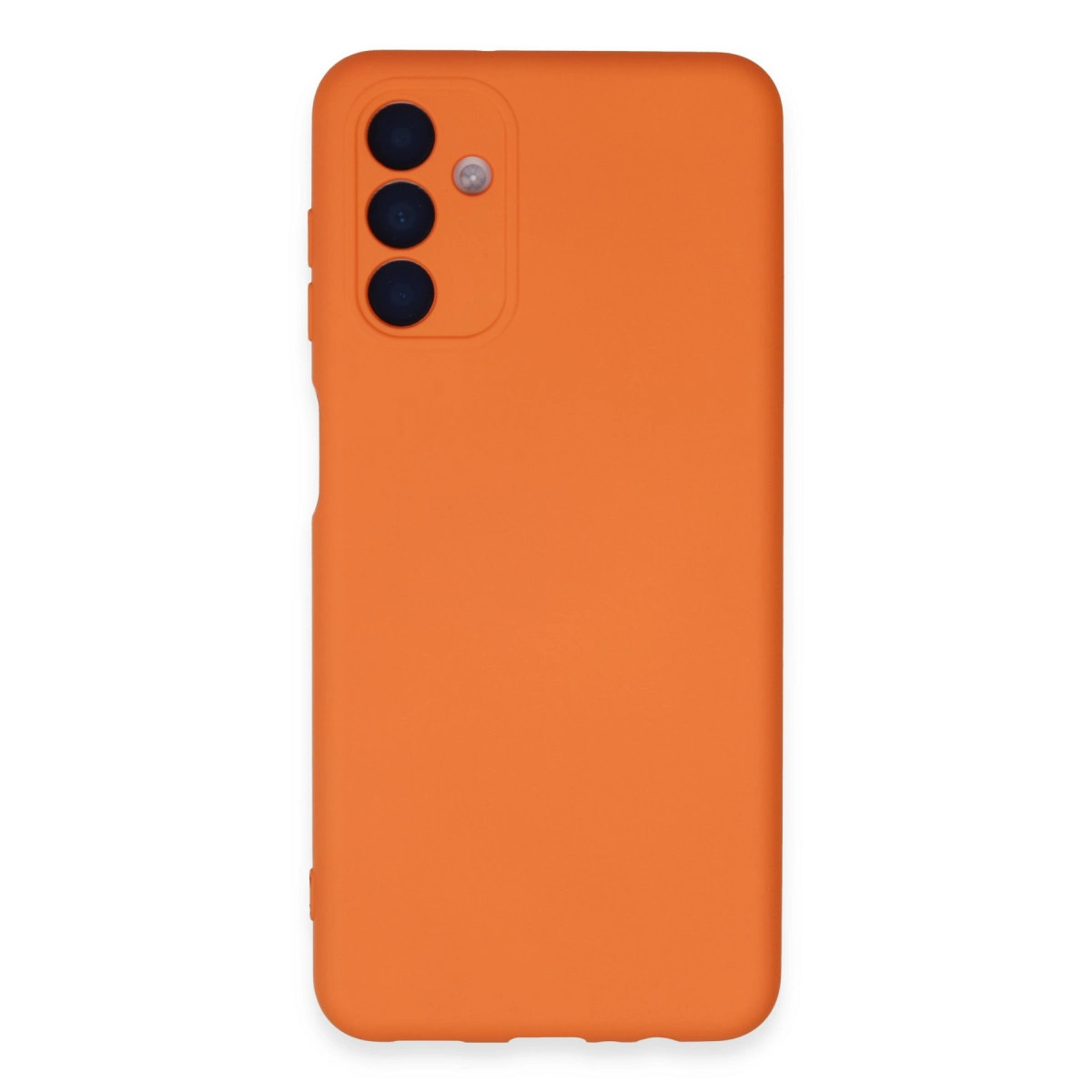 NEWFACE Samsung Galaxy A24 4G Uyumlu Nano İçi Kadife Silikon Telefon Kılıfı Turuncu