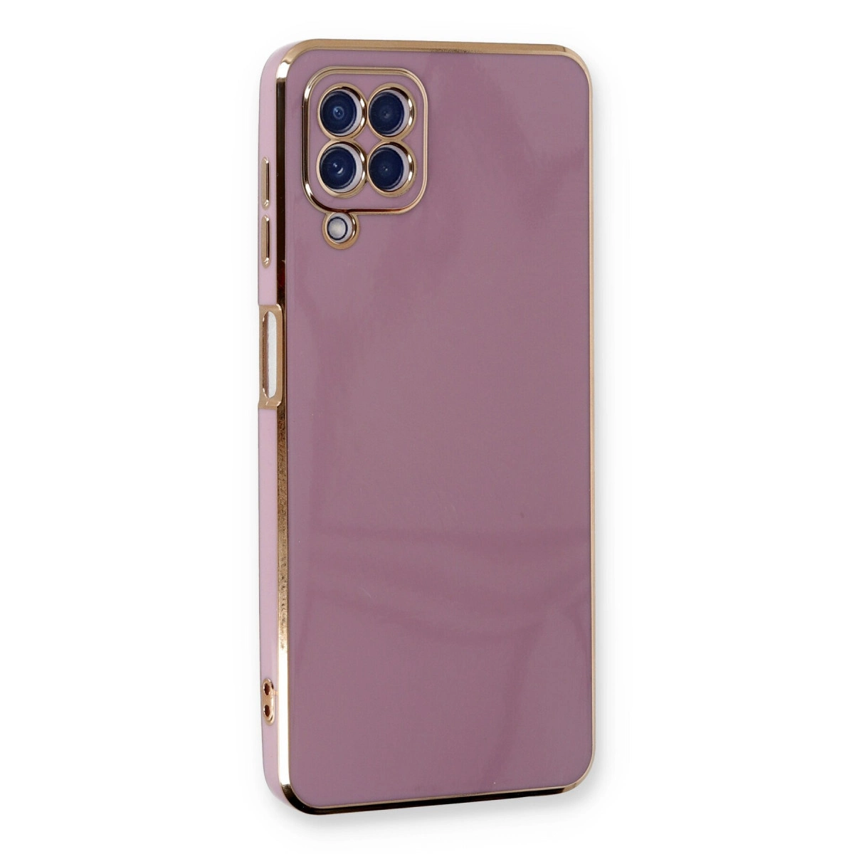 NEWFACE Samsung Galaxy A22 Uyumlu Volet Silikon Telefon Kılıfı Mor