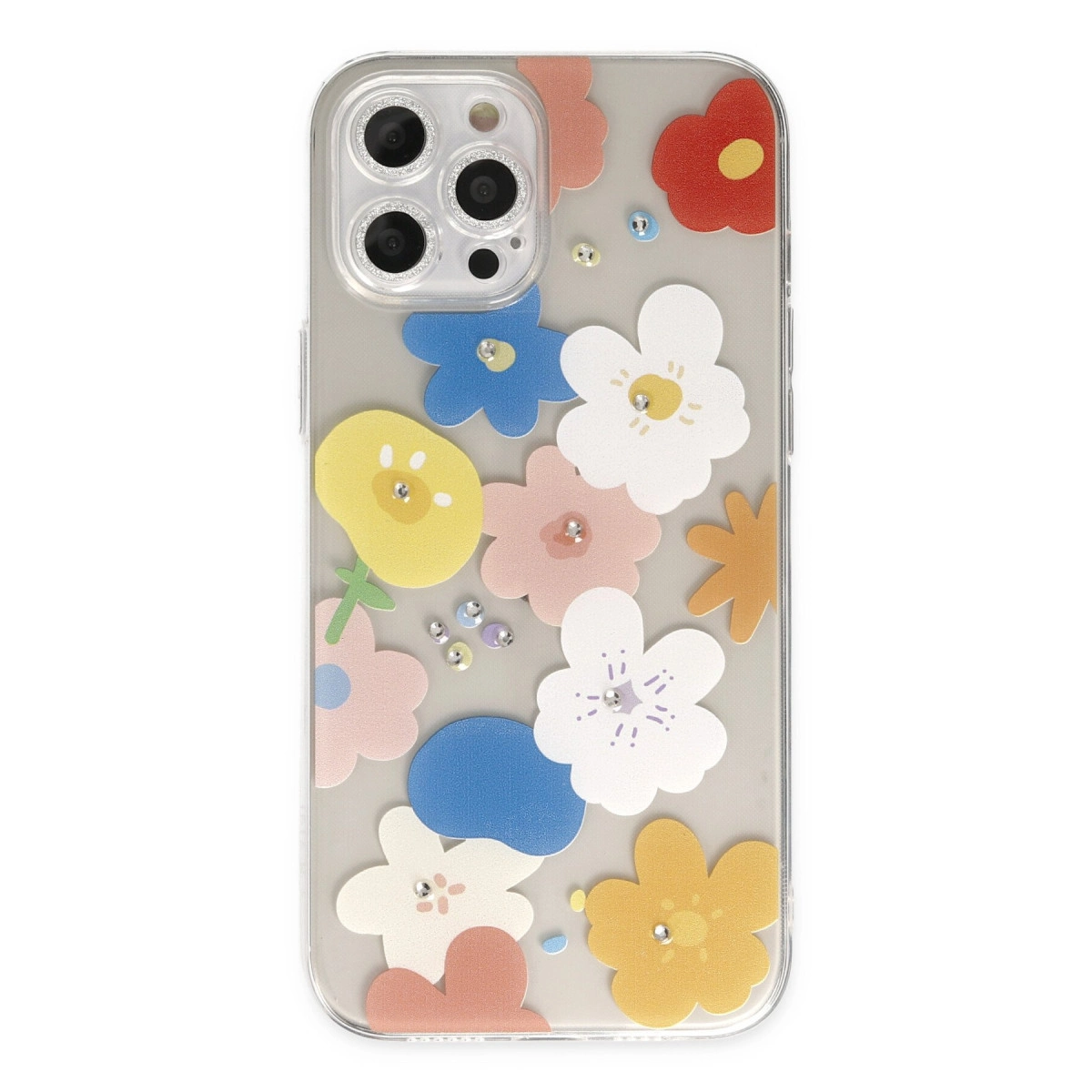 NEWFACE iPhone 12 Pro Max Uyumlu Lucky Silikon Telefon Kılıfı Çok Renkli
