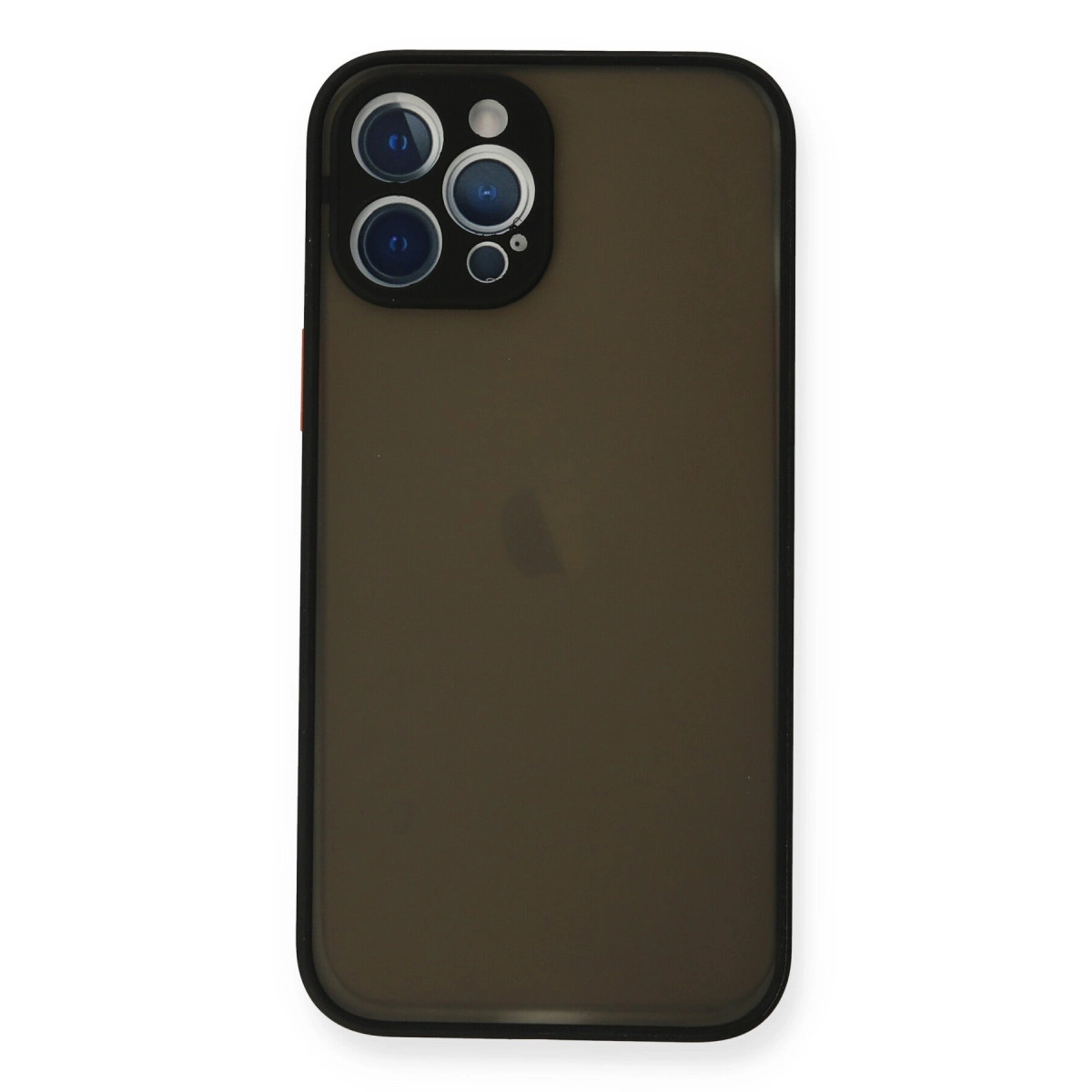 NEWFACE iPhone 12 Pro Uyumlu Montreal Silikon Kapak Telefon Kılıfı Siyah