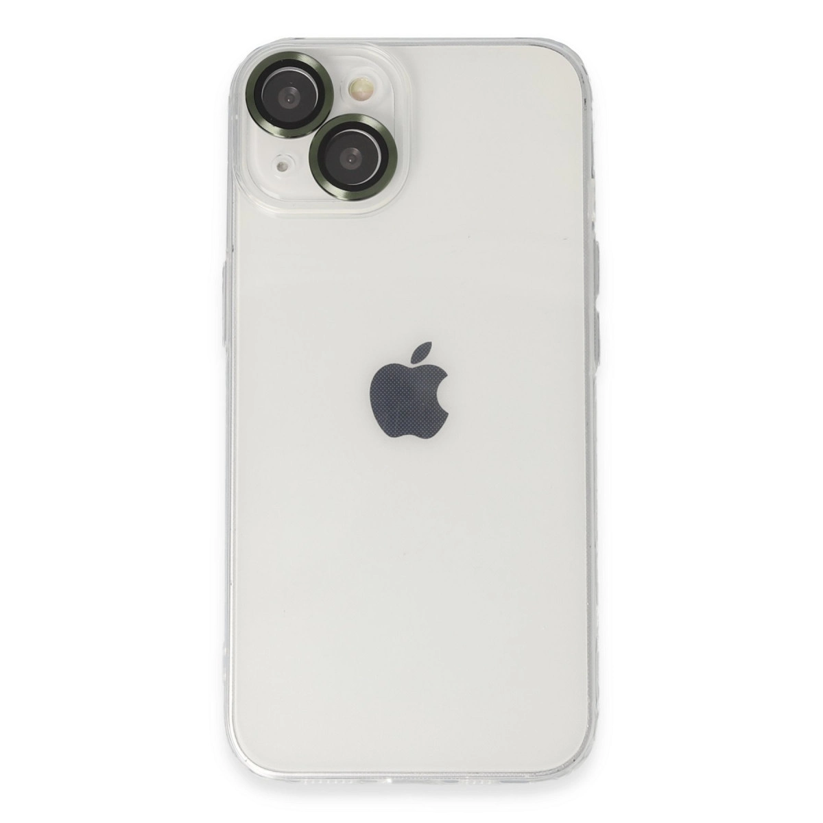 NEWFACE iPhone 14 Uyumlu Luko Lens Silikon Telefon Kılıfı Yeşil