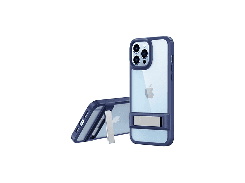 NEWFACE iPhone 13 Pro Uyumlu Rolet Stand Kapak Telefon Kılıfı Lacivert