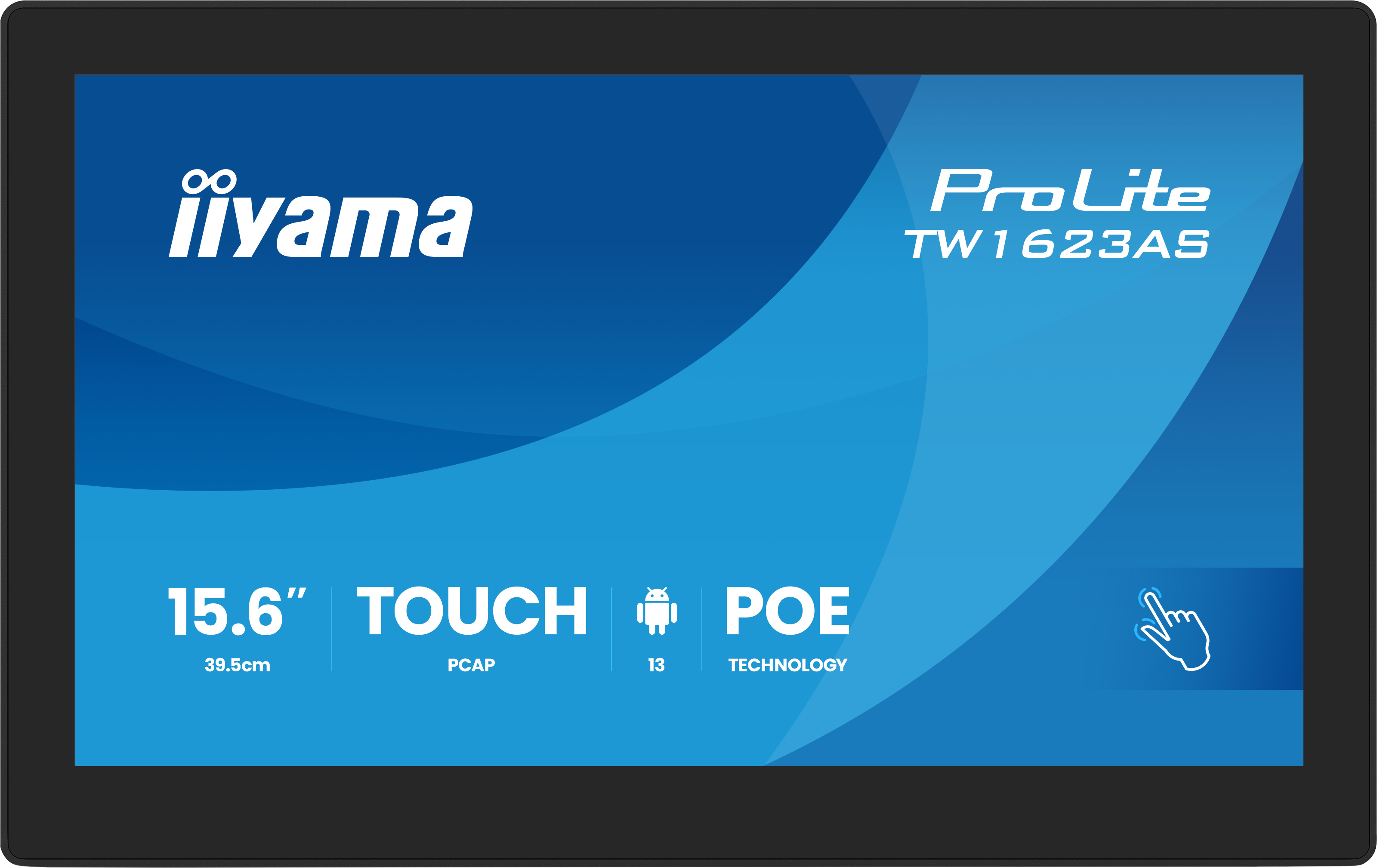 Ekran dotykowy Iiyama ProLite TW1623AS 15,6 cala z POE.