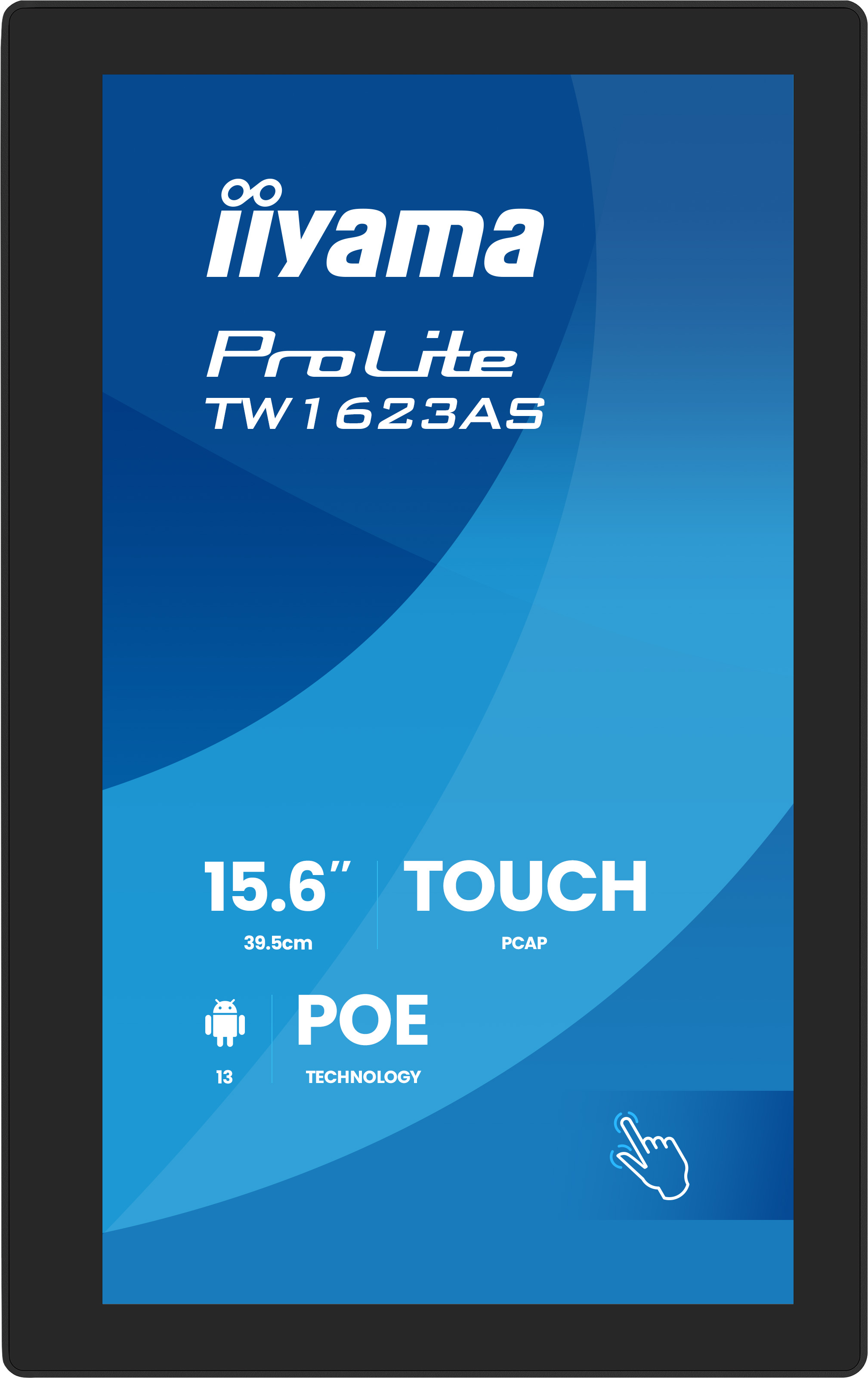 Iiyama ProLite TW1623AS 15,6" Touch PCAP z POE.