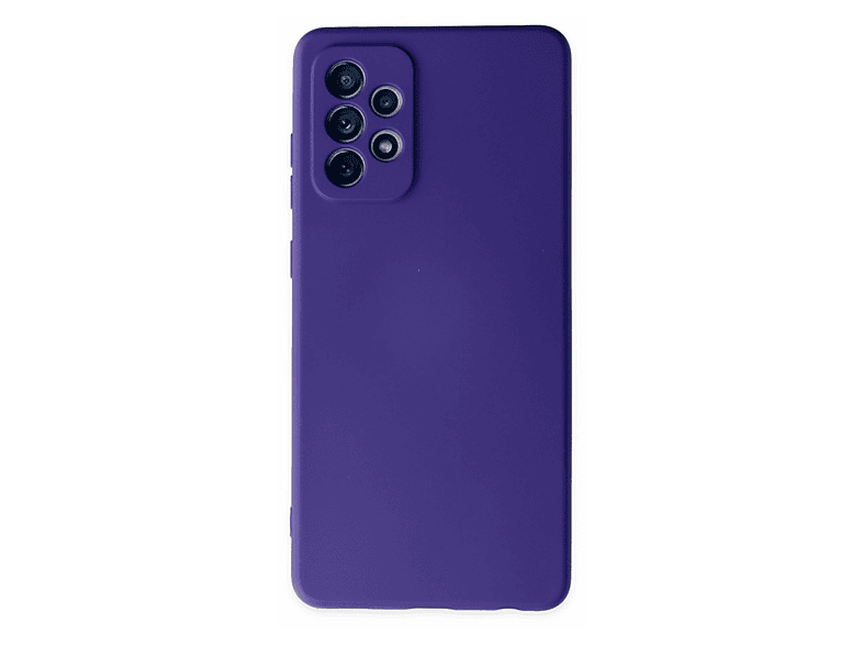 NEWFACE Samsung Galaxy A72 Uyumlu Nano İçi Kadife Silikon Telefon Kılıfı Mor