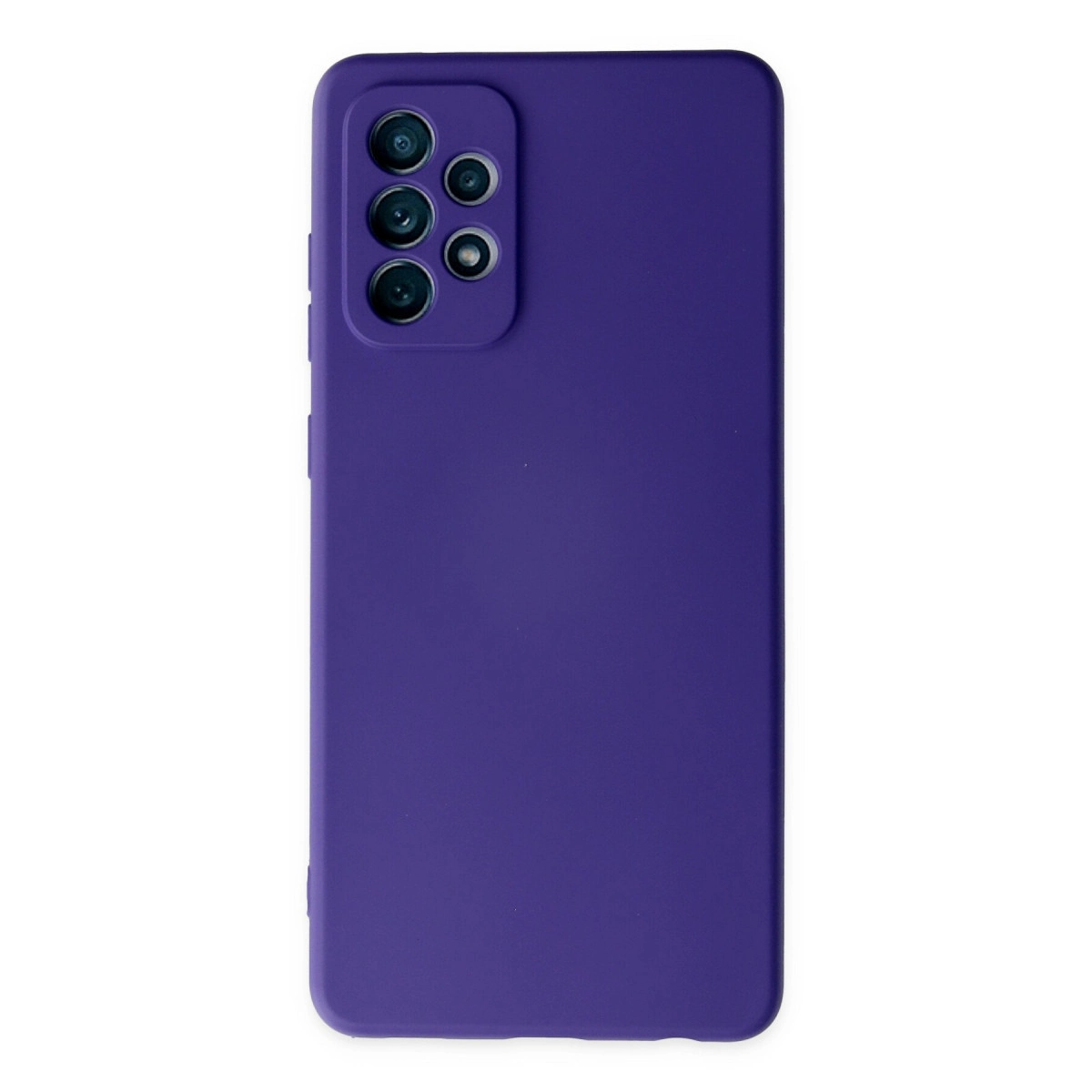 NEWFACE Samsung Galaxy A72 Uyumlu Nano İçi Kadife Silikon Telefon Kılıfı Mor