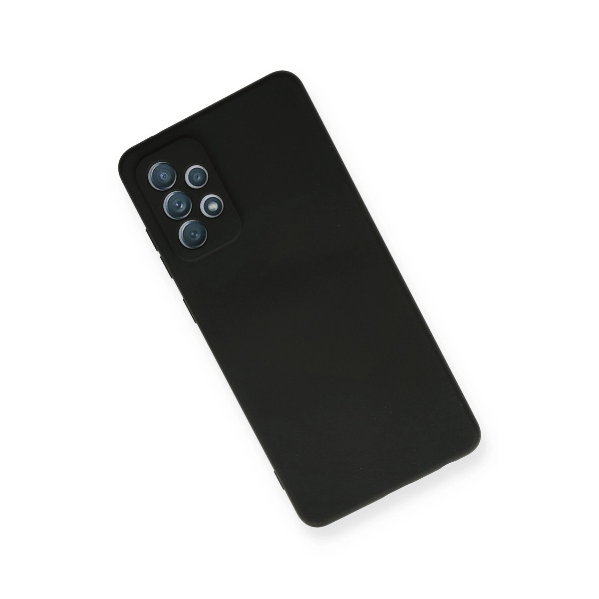 Beyaz arka plan üzerinde altı lensli kamera dizilimine sahip siyah akıllı telefon.