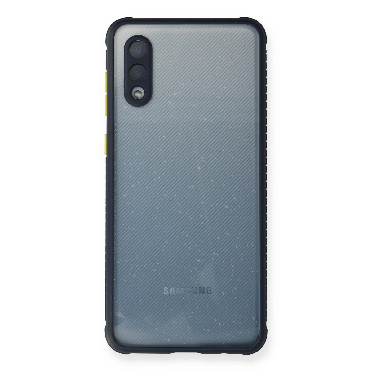 NEWFACE Samsung Galaxy A02 Uyumlu Miami Şeffaf Silikon Telefon Kılıfı Lacivert