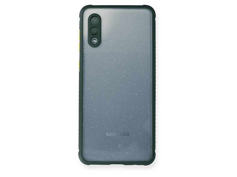 NEWFACE Samsung Galaxy A02 Uyumlu Miami Şeffaf Silikon Telefon Kılıfı Koyu Yeşil