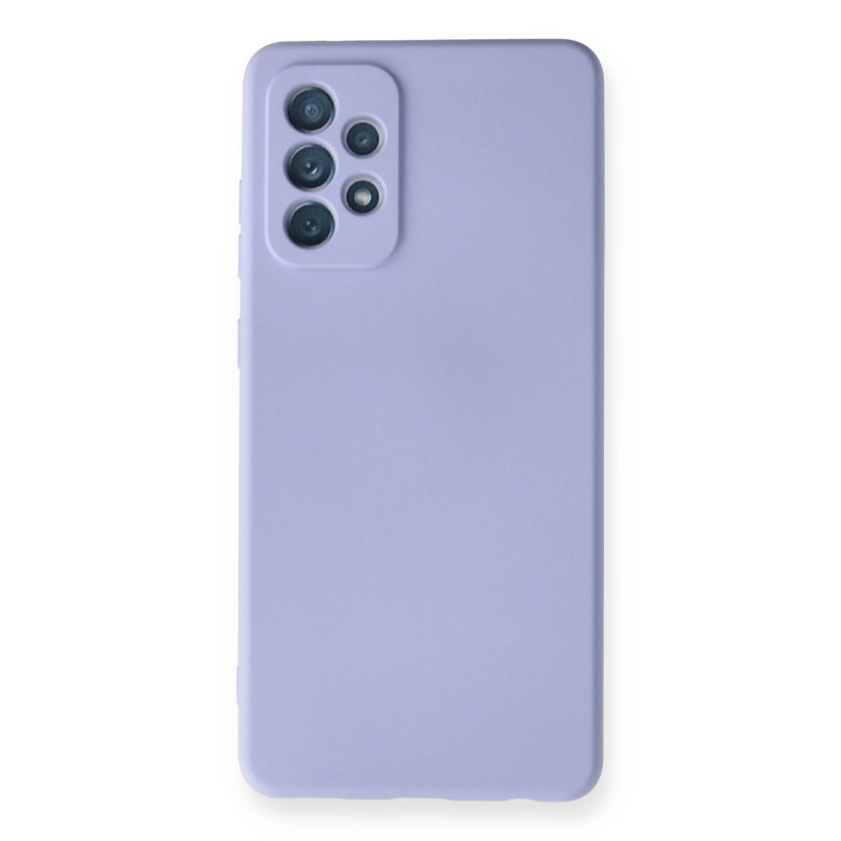 NEWFACE Samsung Galaxy A72 Uyumlu Nano İçi Kadife Silikon Telefon Kılıfı Lila