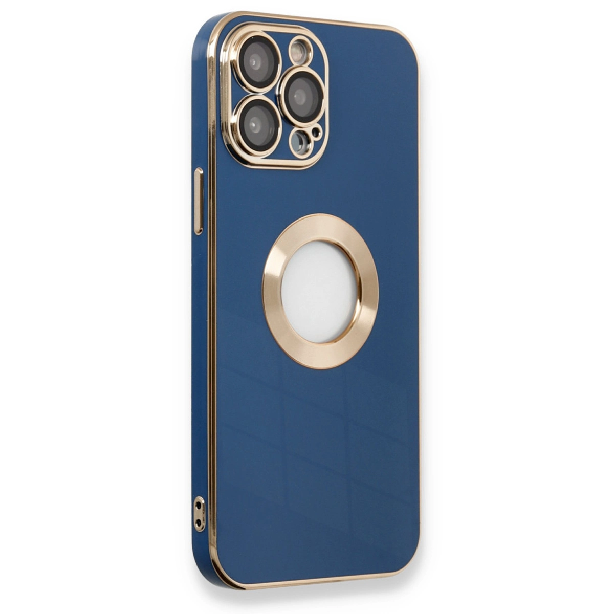 NEWFACE iPhone 14 Pro Max Uyumlu Store Silikon Telefon Kılıfı Mavi