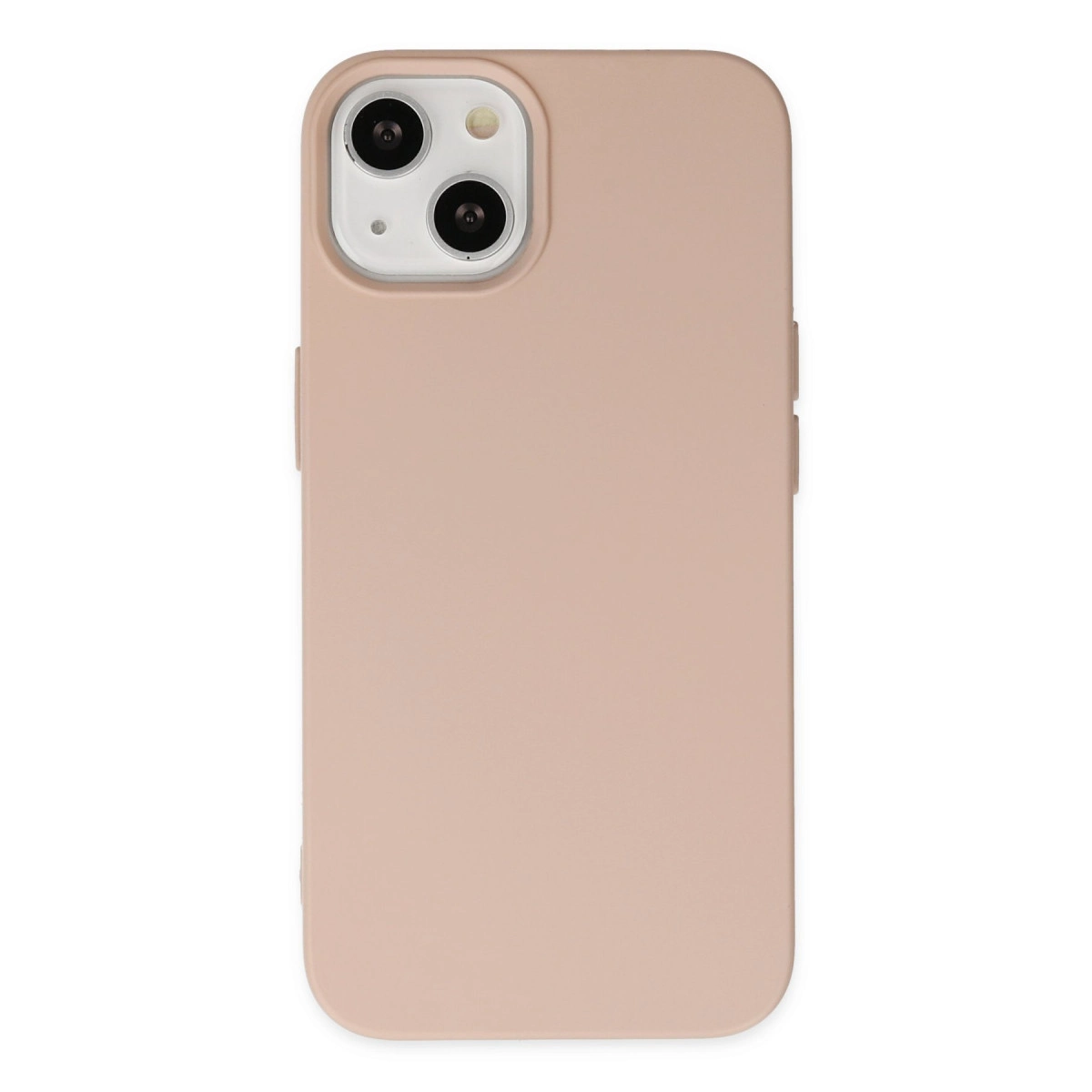 İki kamera lensi ve flaşlı pembe telefon kılıfı.