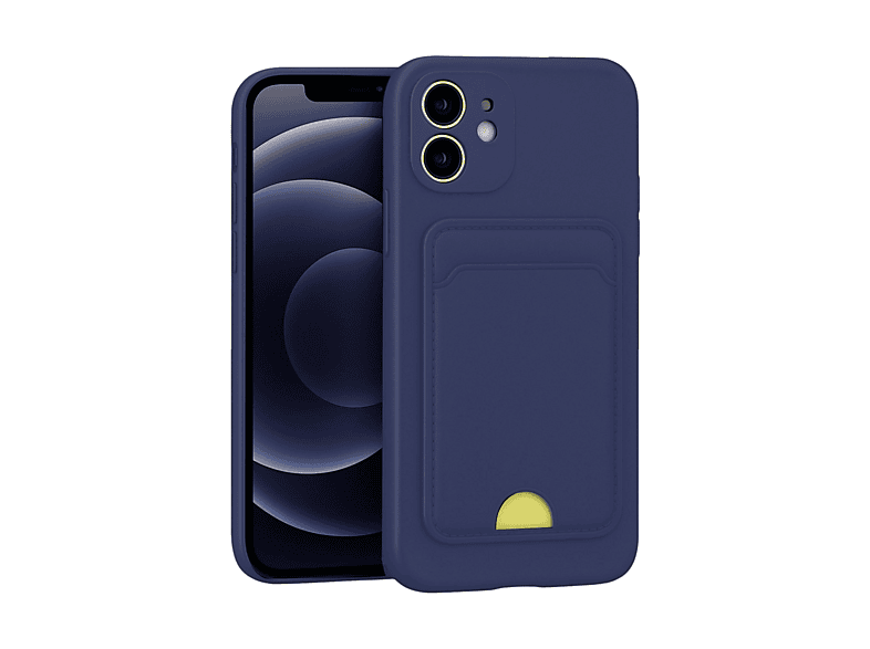 NEWFACE iPhone 11 Uyumlu Kelvin Kartvizitli Silikon Telefon Kılıfı Lacivert