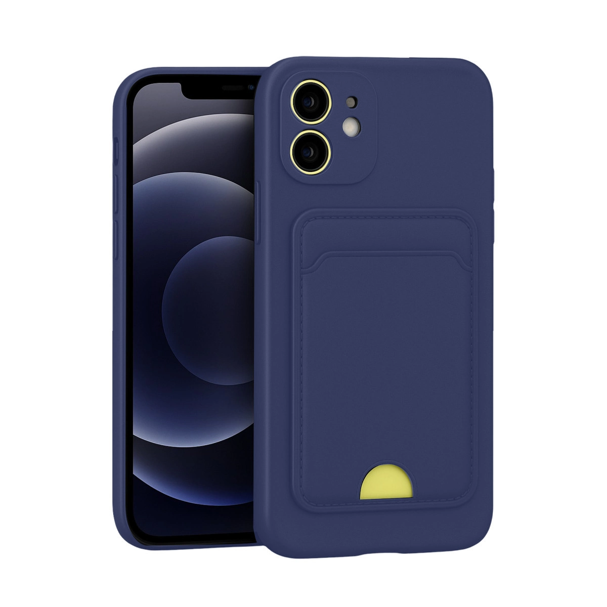 NEWFACE iPhone 11 Uyumlu Kelvin Kartvizitli Silikon Telefon Kılıfı Lacivert