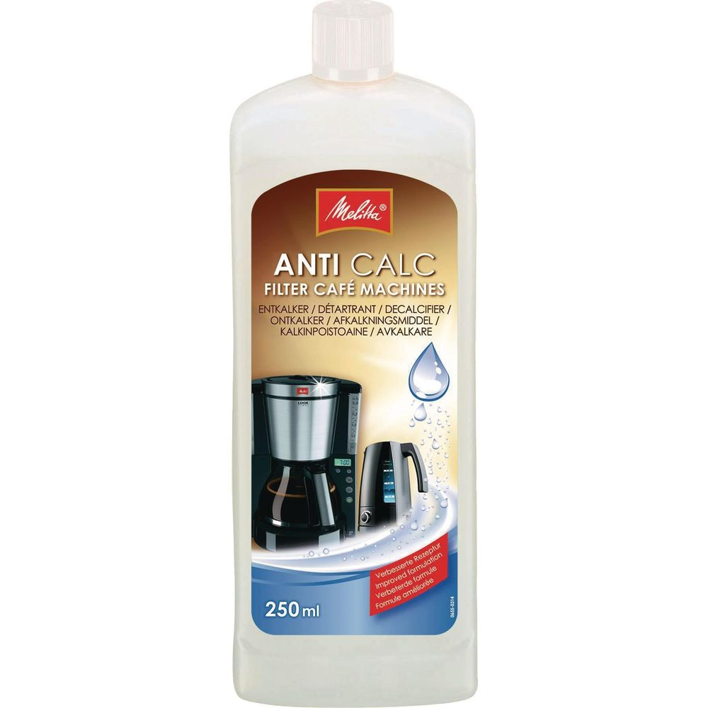 Melitta Anti Calc Entkalker für Filterkaffeemaschinen, 250ml.