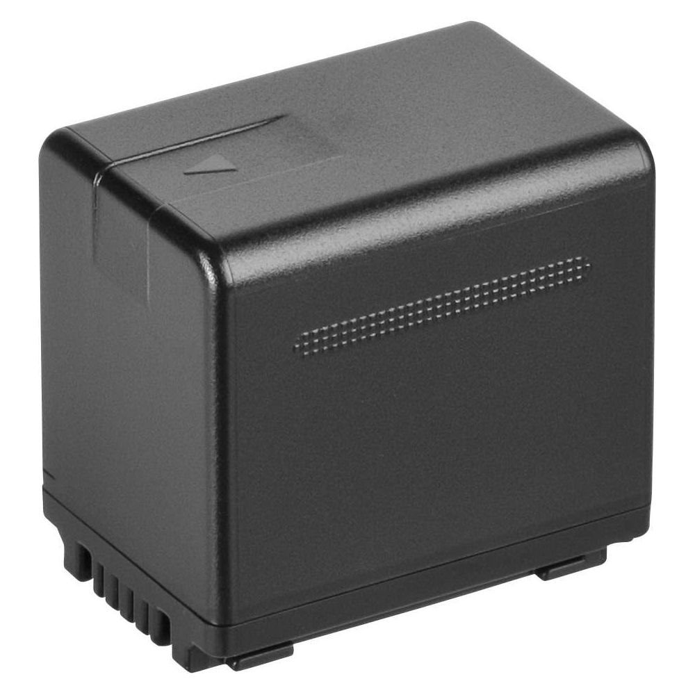 Batterie noire avec évents et marque sur le dessus. Isolée sur blanc.