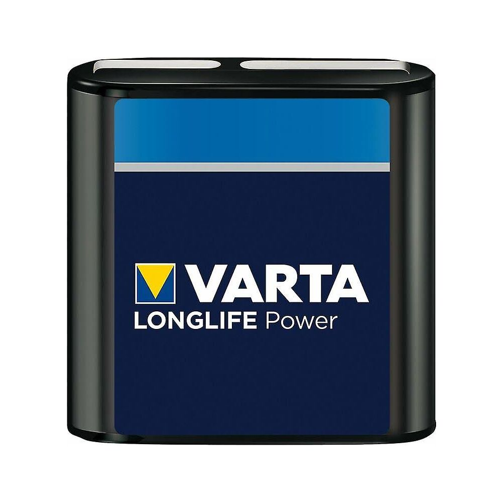 Bateria Varta Longlife Power w kolorze ciemnoniebieskim z białym napisem.