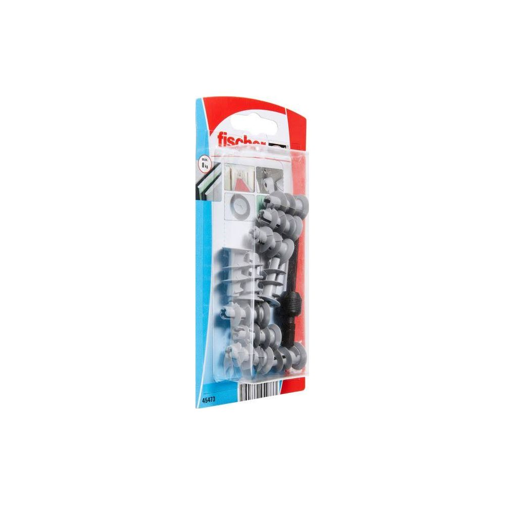 Fischer Dübel und Schrauben im Paket.