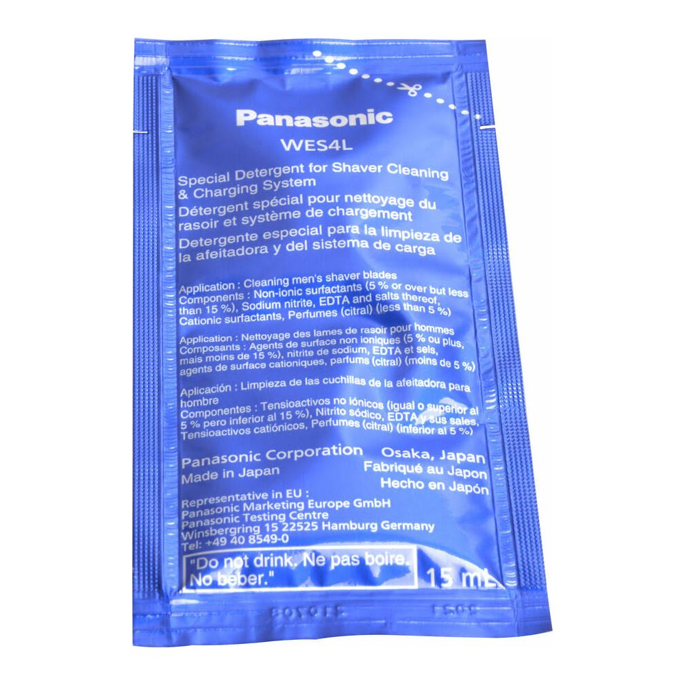 Panasonic WES4L Détergent spécial pour nettoyage et chargement de rasoir.