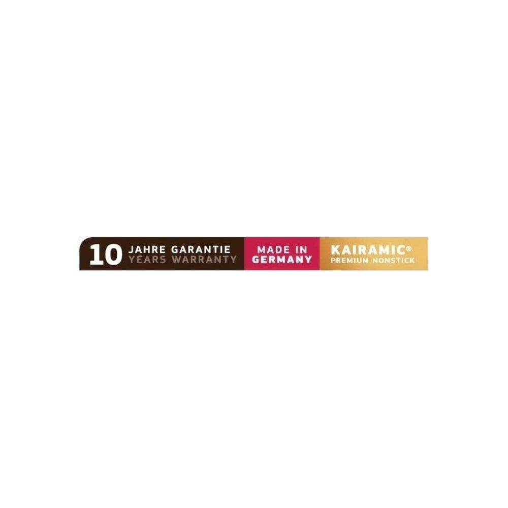 10 Jahre Garantie, Made in Germany, Kairamic Premium Nonstick.
