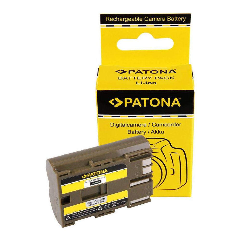 Batterie d'appareil photo Li-ion marron PATONA avec emballage, 1300mAh.