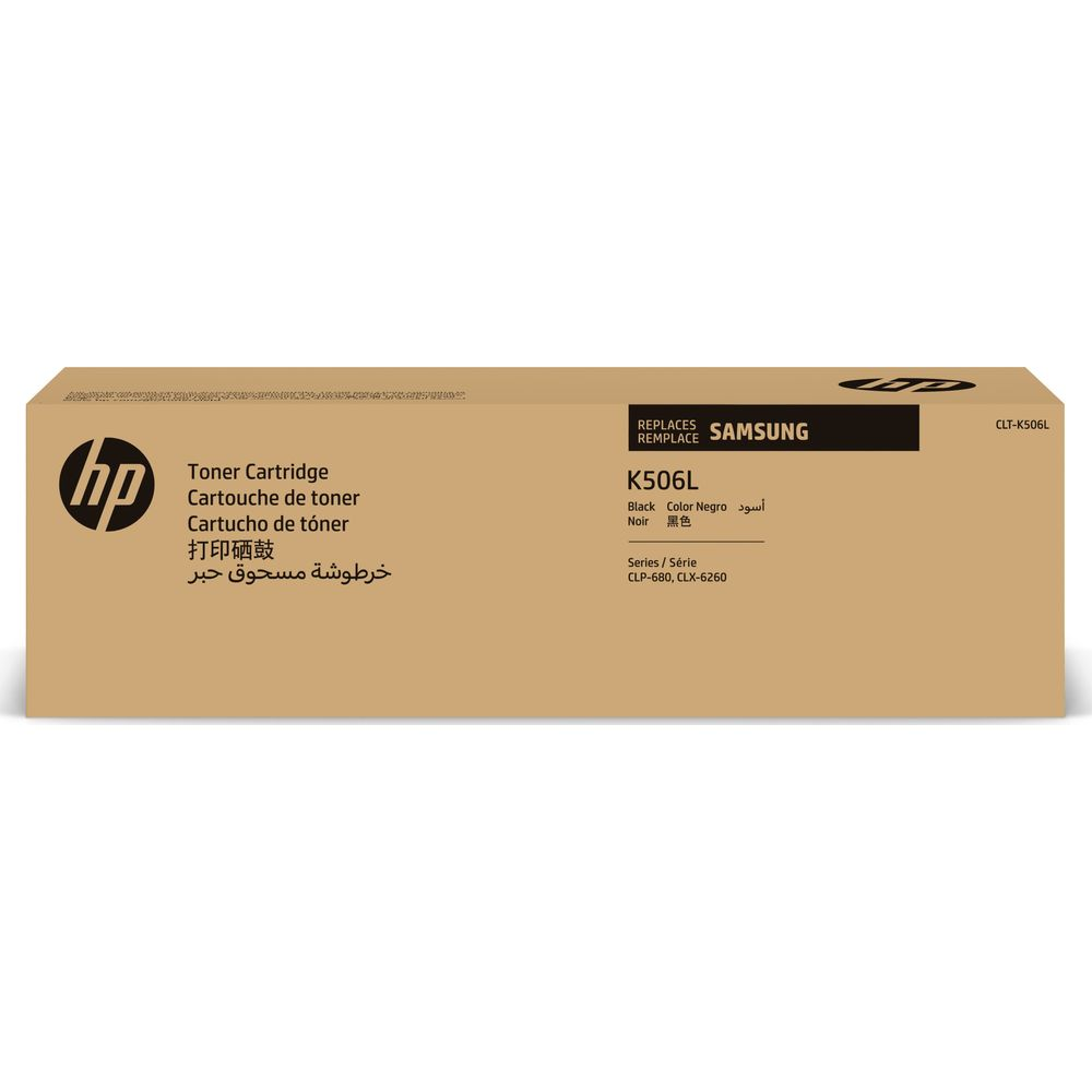 Cartuccia toner HP K506L nera, sostituisce Samsung CLT-K506L.